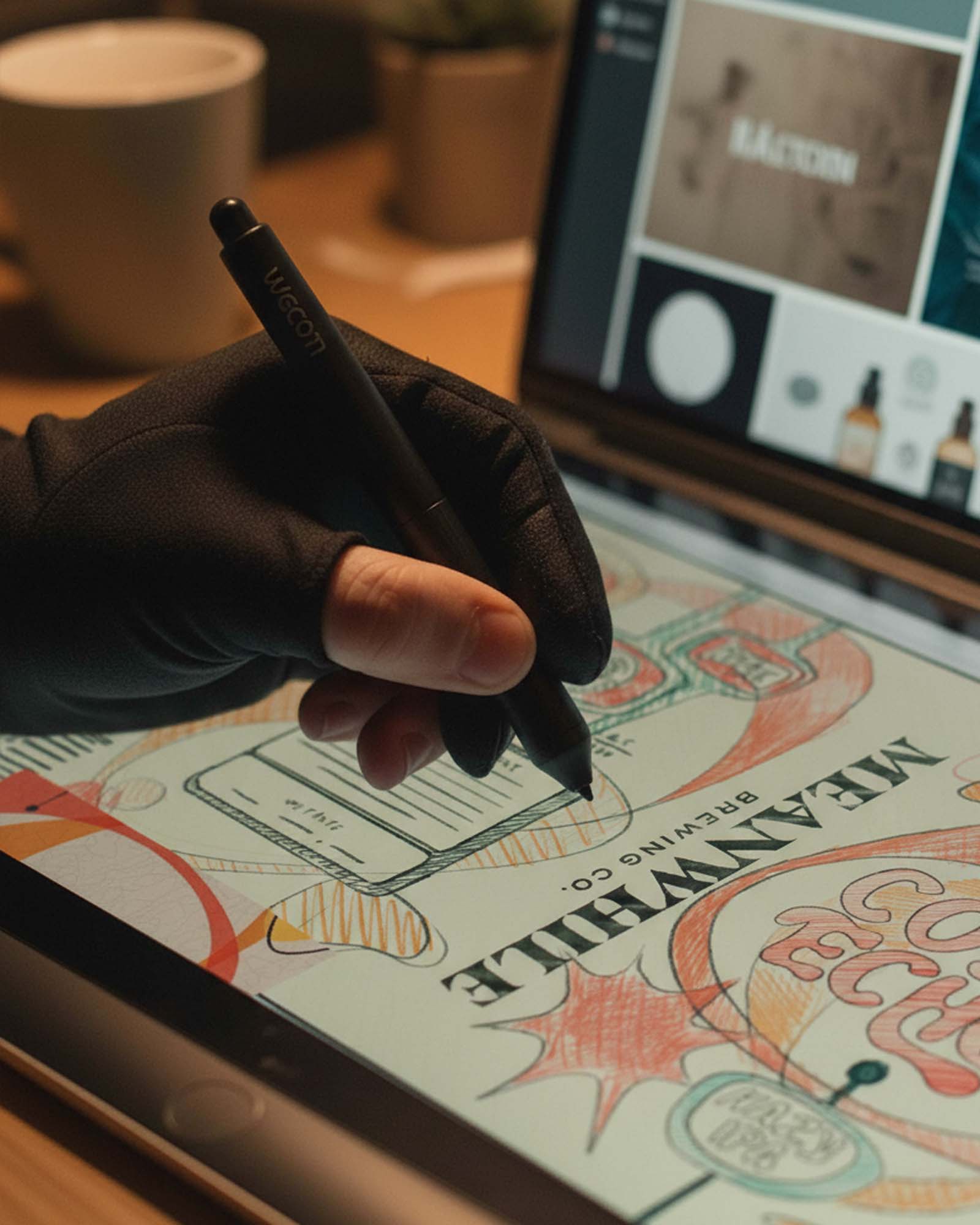 Hand Sketching on Cintiq